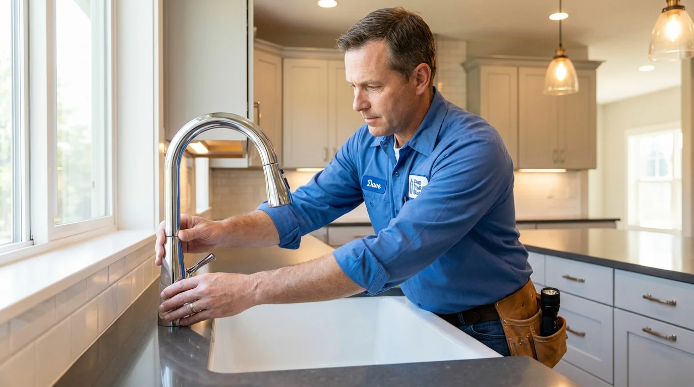 Kitchen faucet installation by Johns Plumbing LLC in Rohnert Park