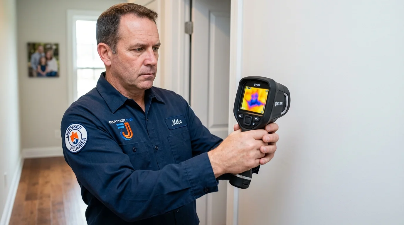 Thermal imaging leak detection by Johns Plumbing LLC in Rohnert Park